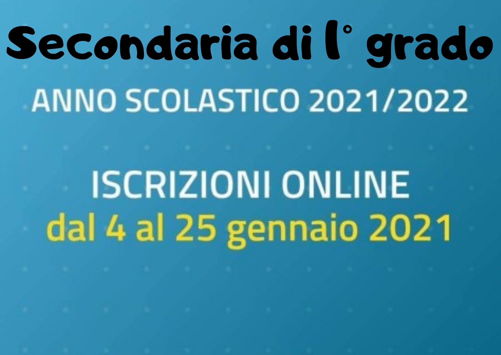 Al momento stai visualizzando Scuole secondarie di primo grado: iscrizione a.s. 2021 – 2022