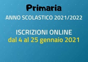 Scopri di più sull'articolo Scuole primarie: iscrizione a.s. 2021 – 2022