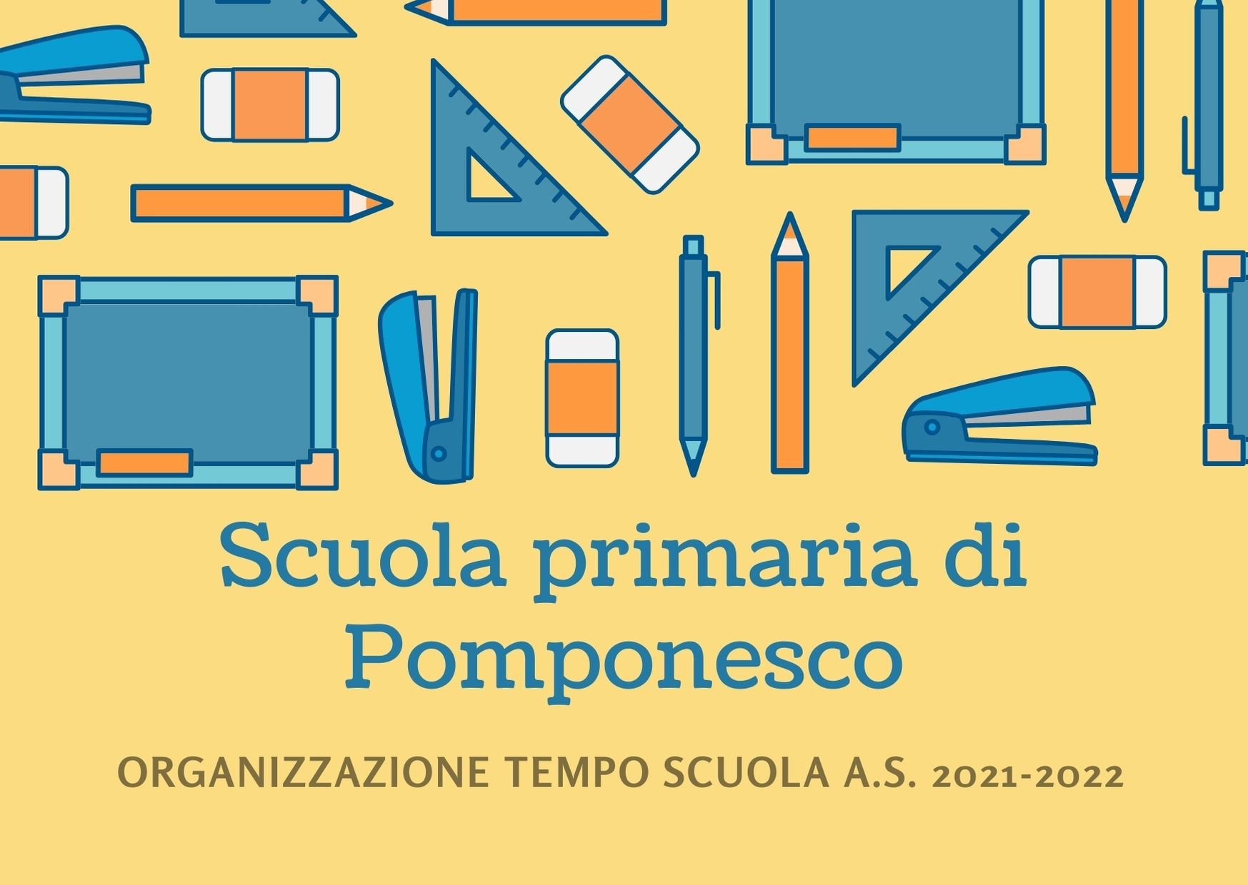 Al momento stai visualizzando Organizzazione tempo scuola a.s. 2021-2022- scuola primaria di Pomponesco