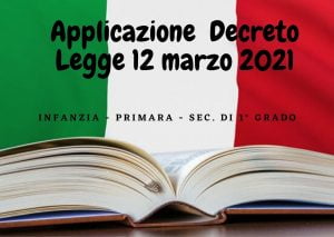 Scopri di più sull'articolo Applicazione  Decreto Legge 12 marzo 2021 – Infanzia –